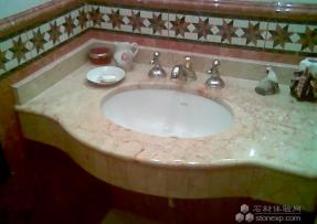 装点个性浴室 石材卫浴台面板