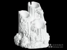 石材雕刻造型之笔筒