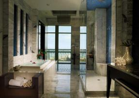 浴室里的海景世界