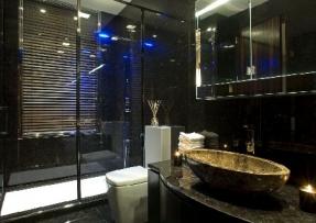 深啡网纹应用于室内浴室设计
