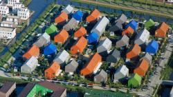 荷兰哈根岛的温馨簇群住宅