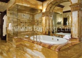 天然石材打造的华丽卫浴