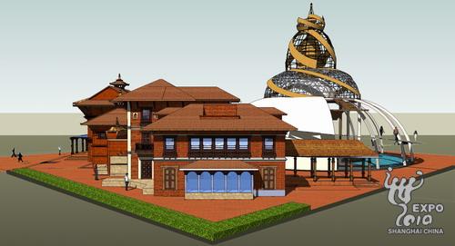 上海世博会尼泊尔馆奠基（组图）
