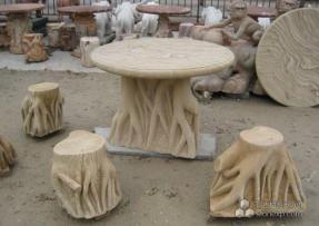 石材木雕效果桌子
