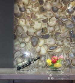 环球石材展品 极致奢华玛瑙背景墙欣赏