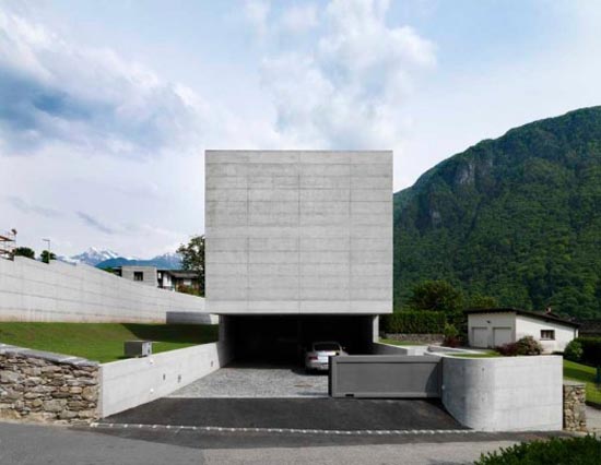 Exterior Design Modern Contemporary House in Lumino By David Macullo Architects 02