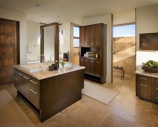 Master Bath Luxury Traditional Spanish Interior by Ownby