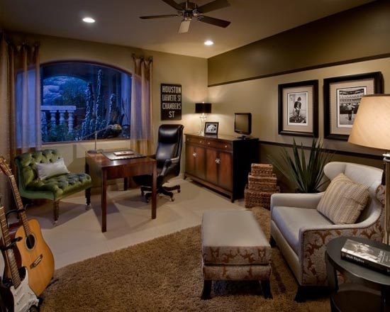 Her Office Luxury Traditional Spanish Interior by Ownby