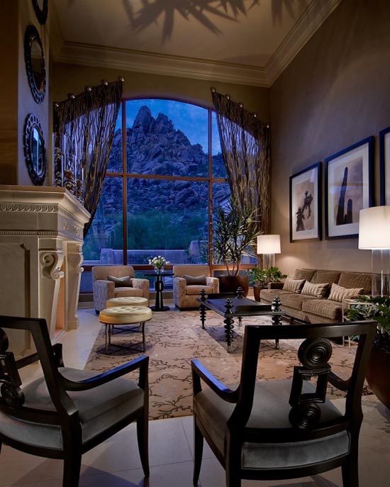 Living Room Luxury Traditional Spanish Interior by Ownby