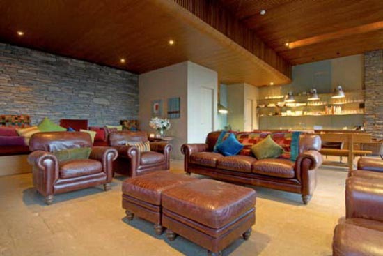 The Living Room Stone Lodge in New Zealand