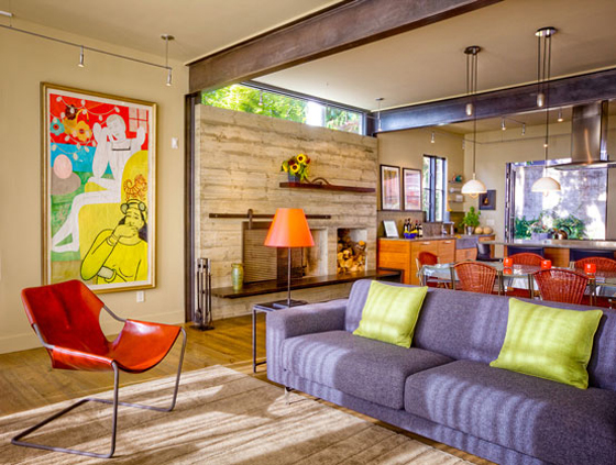 Modern Classic Living Room by Robin Chell Design studio
