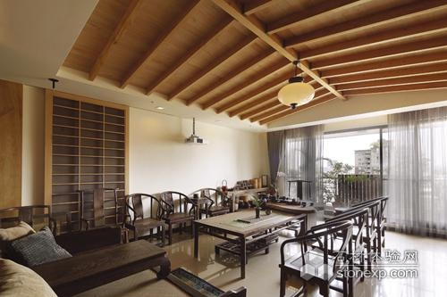 中式别墅 柏香飘逸的茶趣雅境