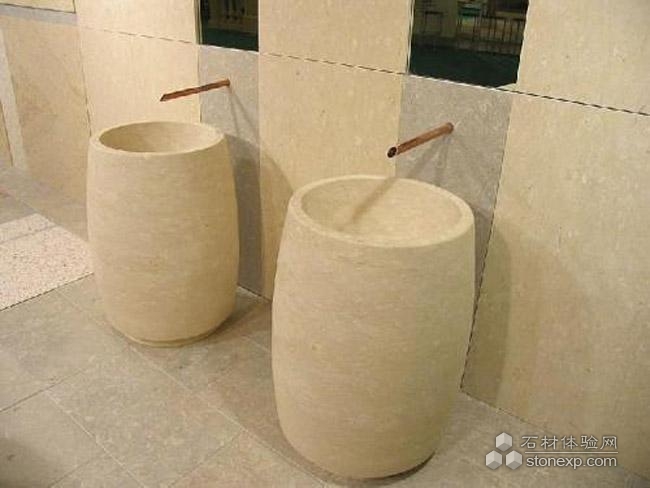 新颖独特的石材洗手盆