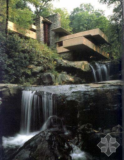 流水别墅　美国建筑大师赖特