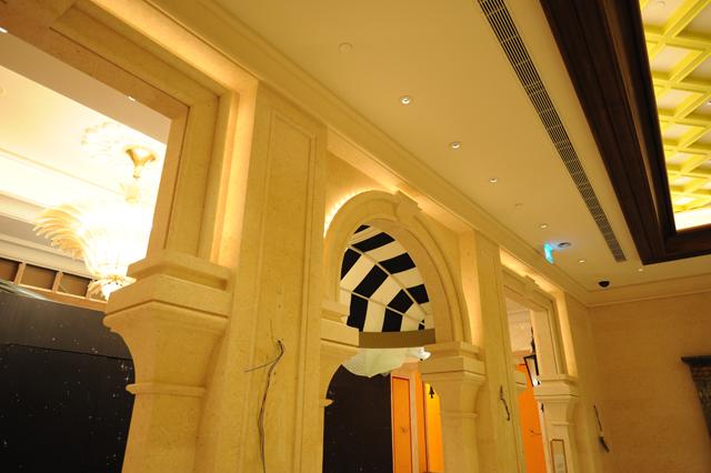 澳门永利酒店钻石赌场　弧形门套现场施工图