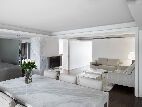白色天然石材应用于室内装饰--客厅设计