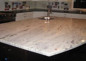 石材应用-花岗石罗马白麻应用于厨房设计