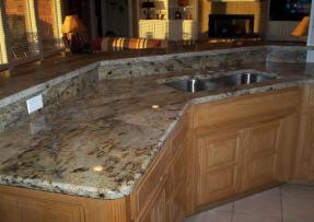 石材应用-花岗石茹巴拉那红应用于厨房设计