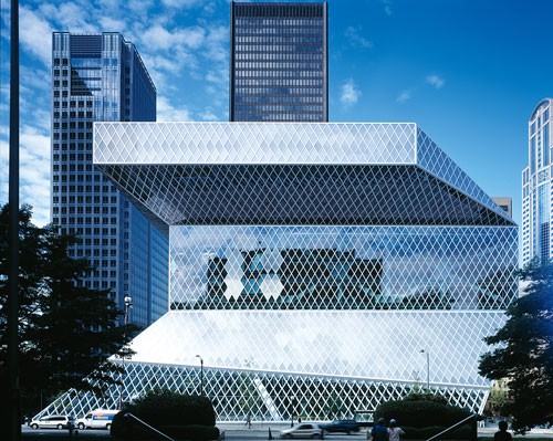 在拾级而上-西雅图图书馆Seattle Public Library　1