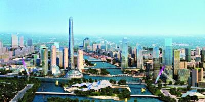 运河核心区效果图