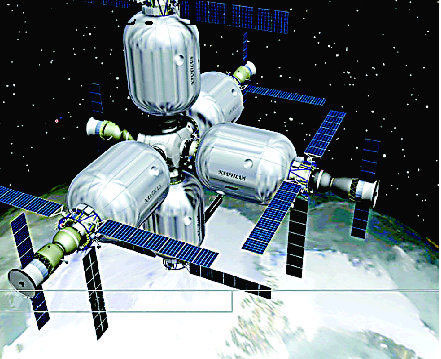 毕格罗航宇公司(Bigelow Aeroace)正在建造的充气式太空站效果图