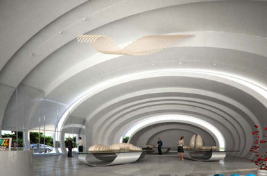 马来西亚吉隆坡以西建造水滴状展馆3