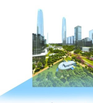 珠江新城下沉广场效果图。