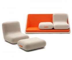 橘色创意模块沙发