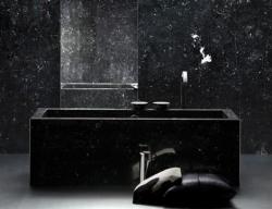 黑色系浴室装修设计