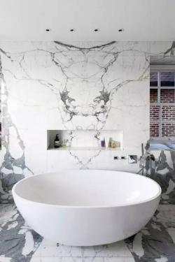  美得惊艳的浴室石材设计，让你一次看个够！